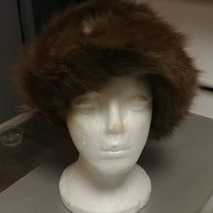 Real fur hat